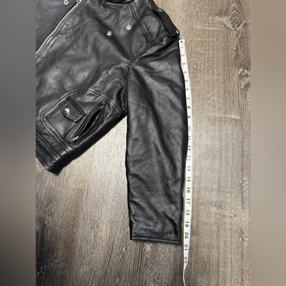 Milwaukee Leather Performance Apparel Black Cropped Motorcycle Jacket Sz M (EST) - Picture 10 of 17